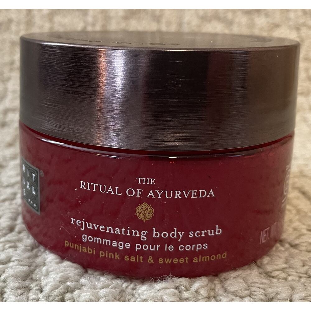 Rituals Ritual of Ayurveda NEW NIP Body Scrub Indian Rose Almond Oil Full Size